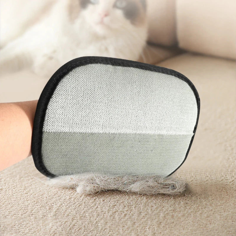 Deshedding Pet Hair Removal Grooming Glove - 4