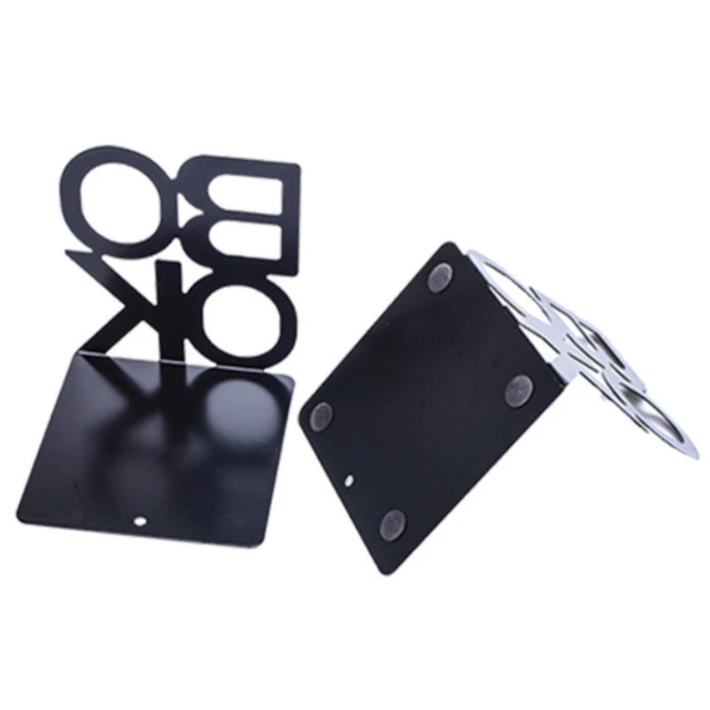 Heavy Duty Metal Bookends for Shelves - 11