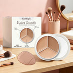 3-Color Cream Concealer Palette for Flawless Face Coverage