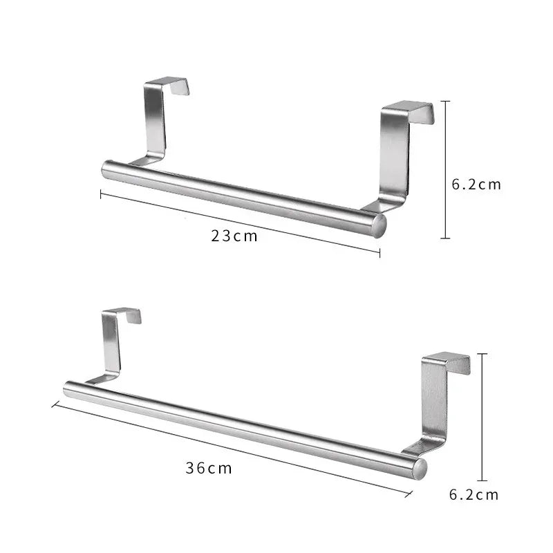 Stainless Steel Over-Cabinet Door Towel Rack