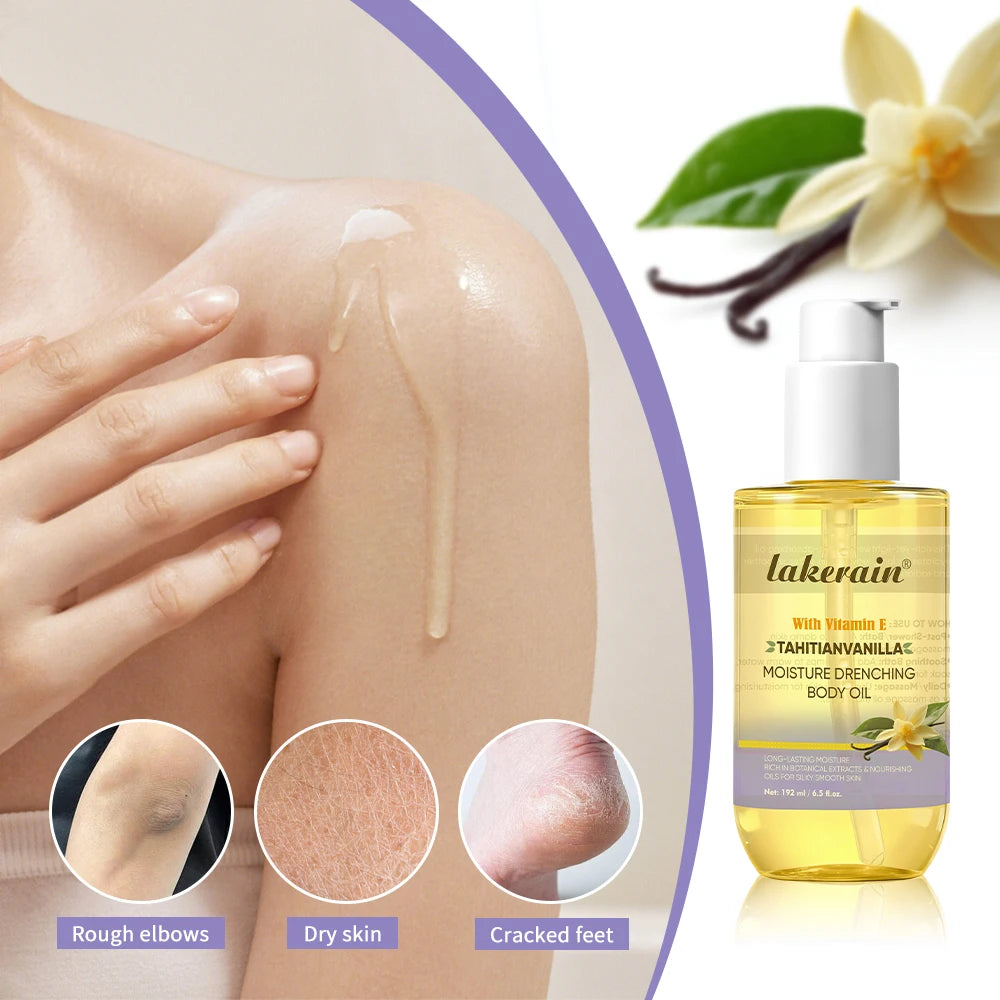 Moisture Drenching Vanilla Body Oil for Glowing Skin
