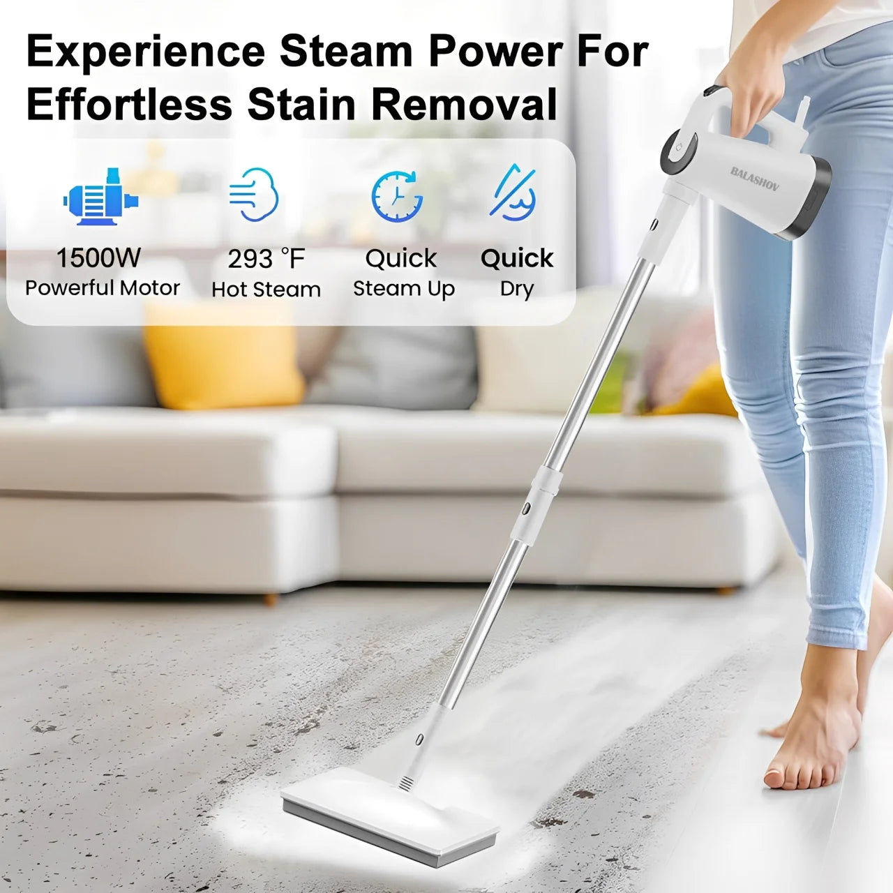 Multipurpose Handheld Steam Cleaner for Home and Car - 7