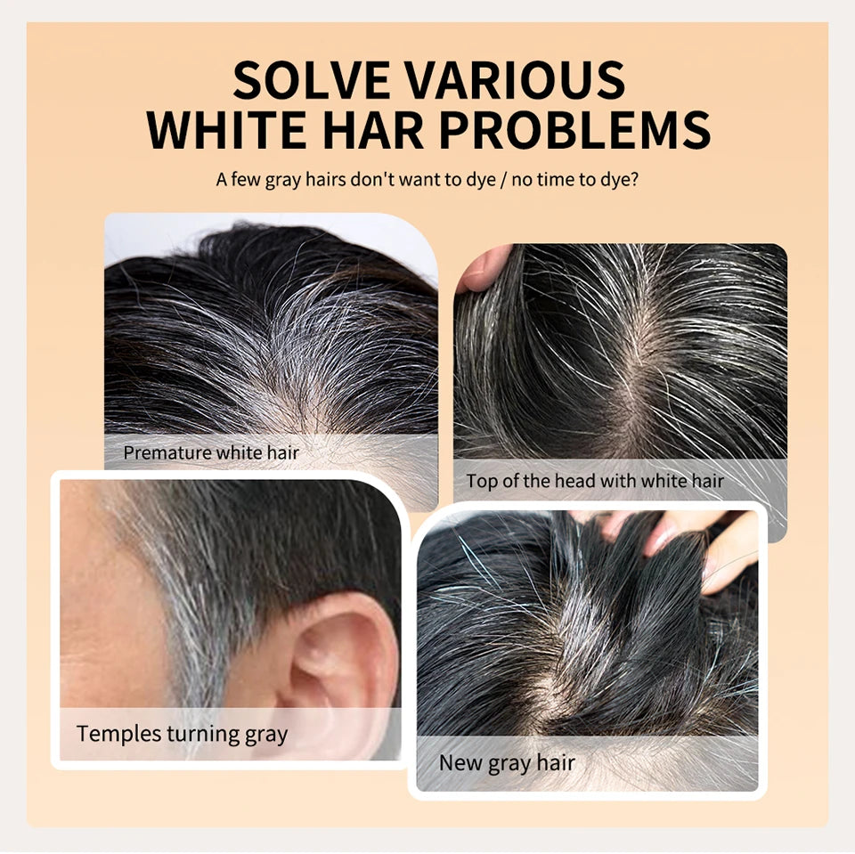 Temporary Hair Root Touch Up Stick with Built-in Comb