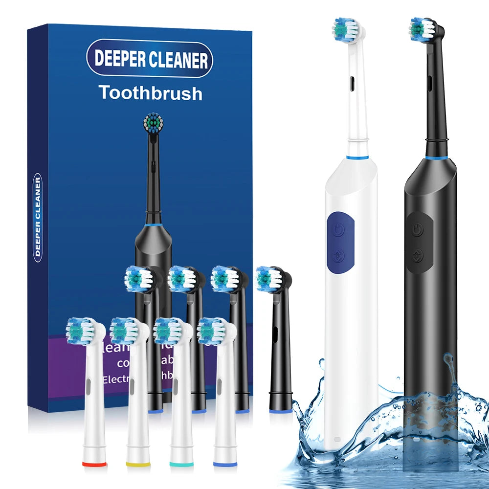 Rechargeable Rotating Electric Toothbrush with 5 Modes