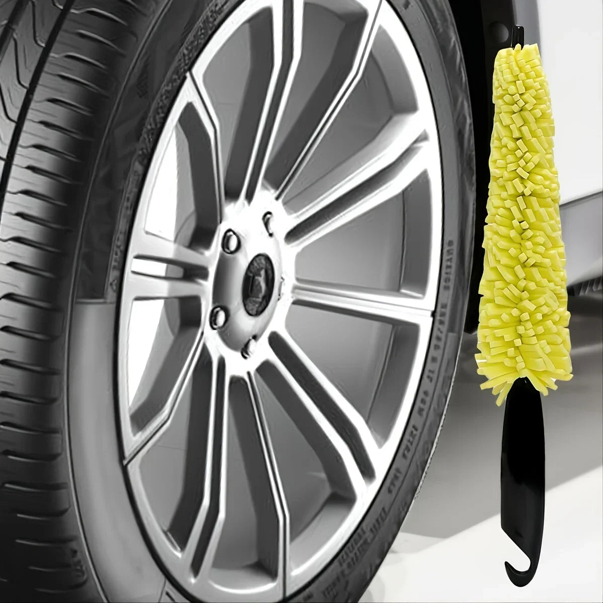 Car Tire Rim and Wheel Cleaning Brush