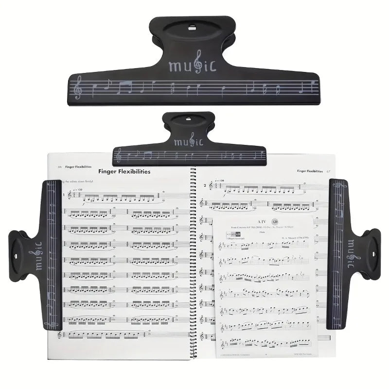 Music Book and Sheet Music Page Holder Clip