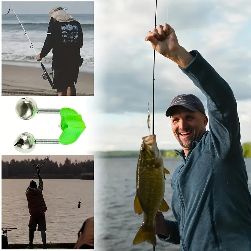 10-Piece Fishing Rod Bite Alarm Bell Set