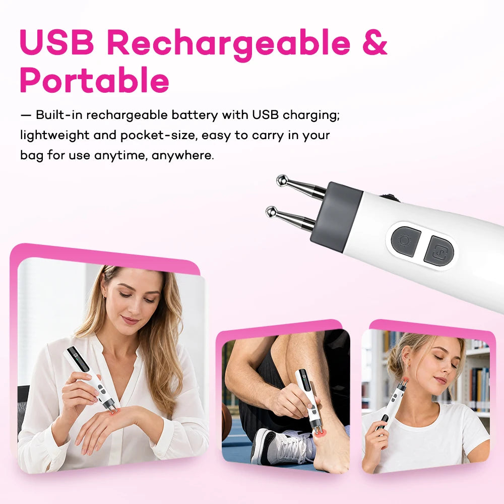 Handheld Electric Precision Massager for Face and Body - 4
