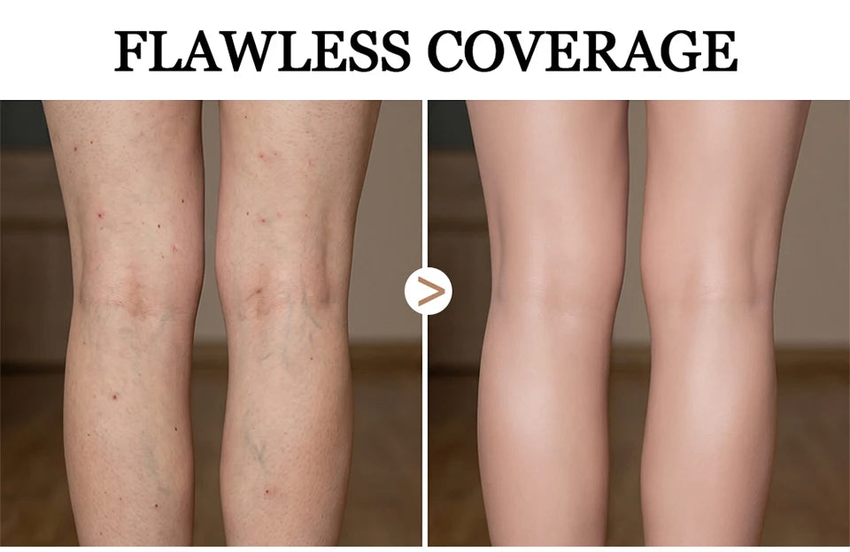 Waterproof Leg Foundation Body Concealer with Application Glove