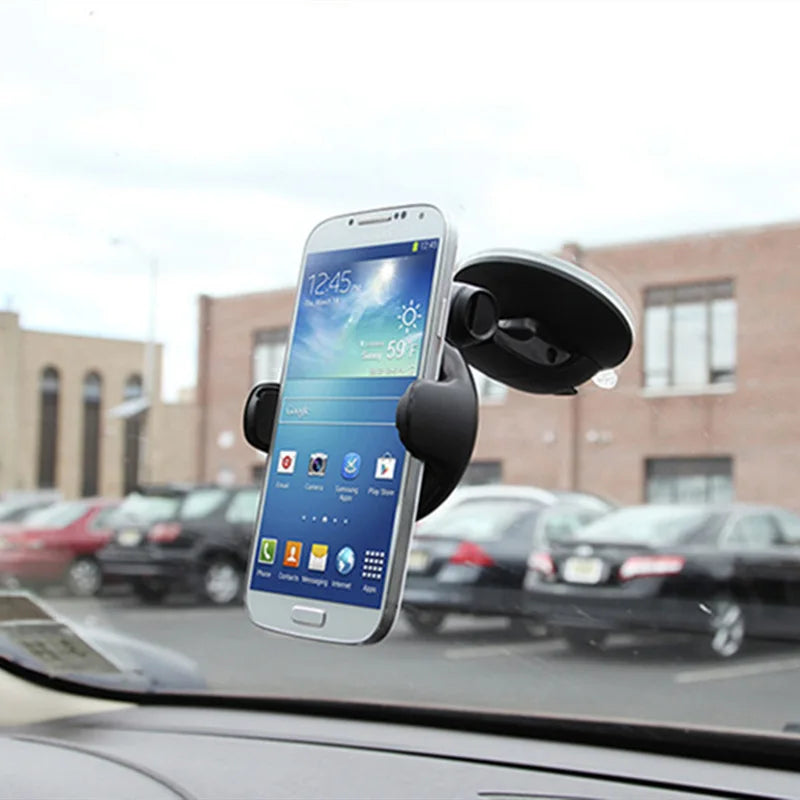 Universal Adjustable Car Phone Holder for Dashboard and Windshield