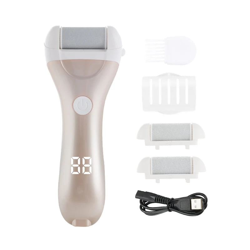 Electric Rechargeable Foot Callus Remover with Power Display