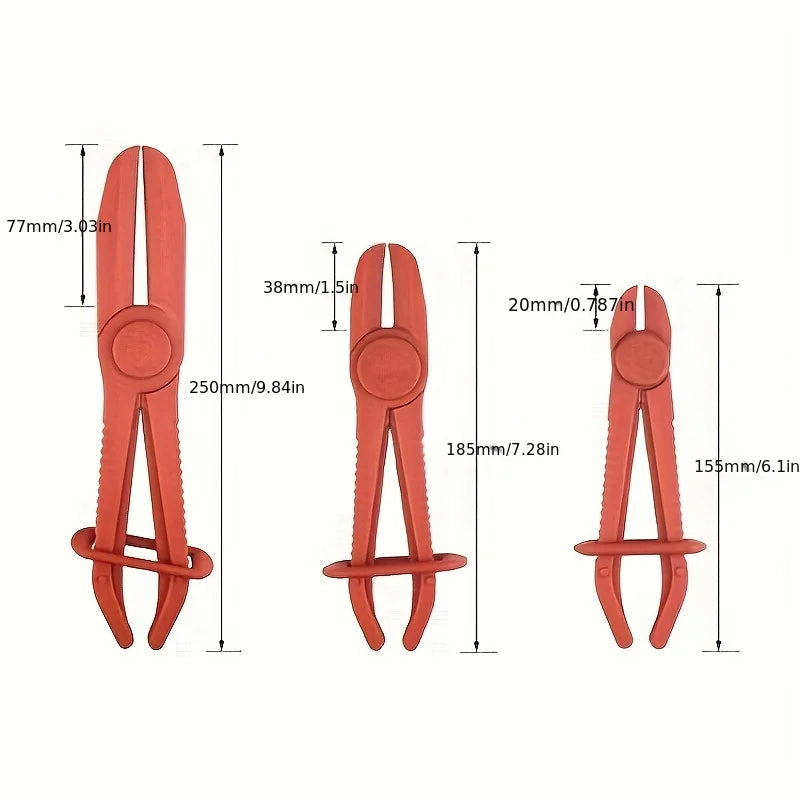 3-Piece Hose Clamp Pliers Set for Auto Repair