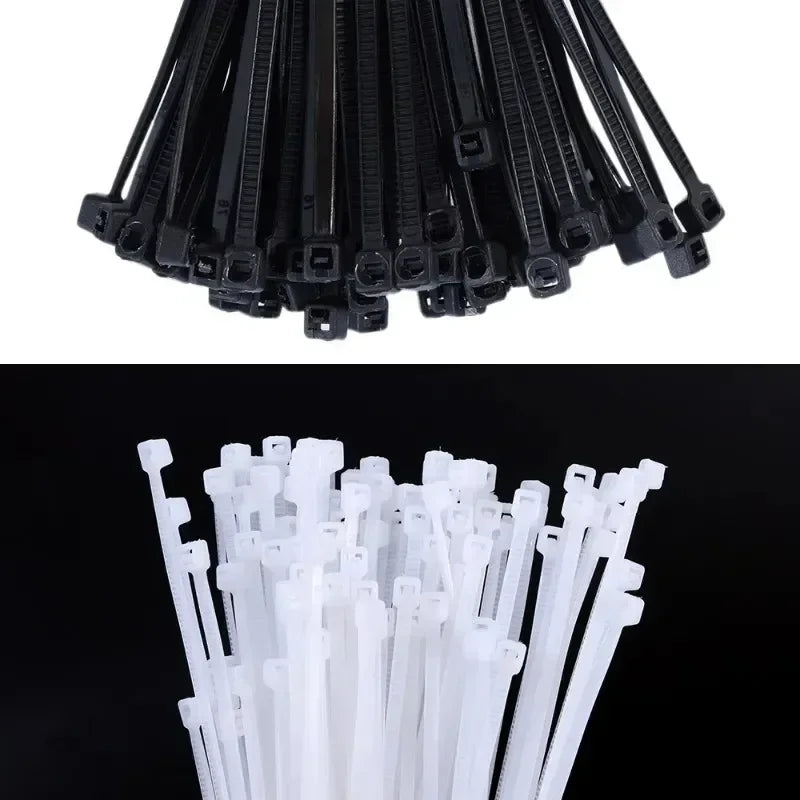 Heavy Duty Self-Locking Nylon Cable Zip Ties for Home and Office