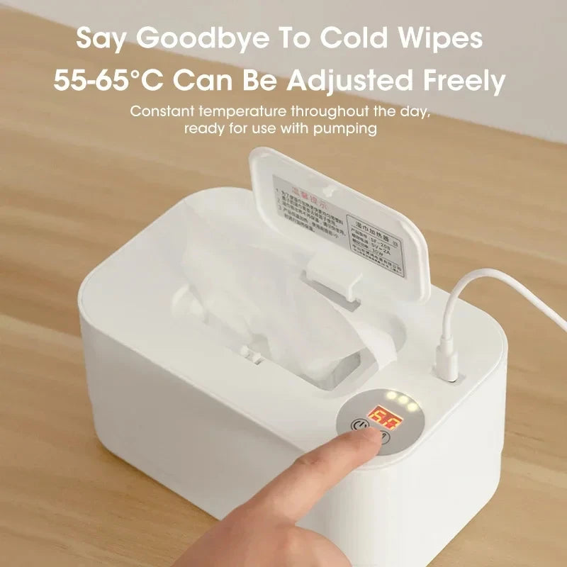 Portable Baby Wipe Warmer with LED Temperature Display - 6