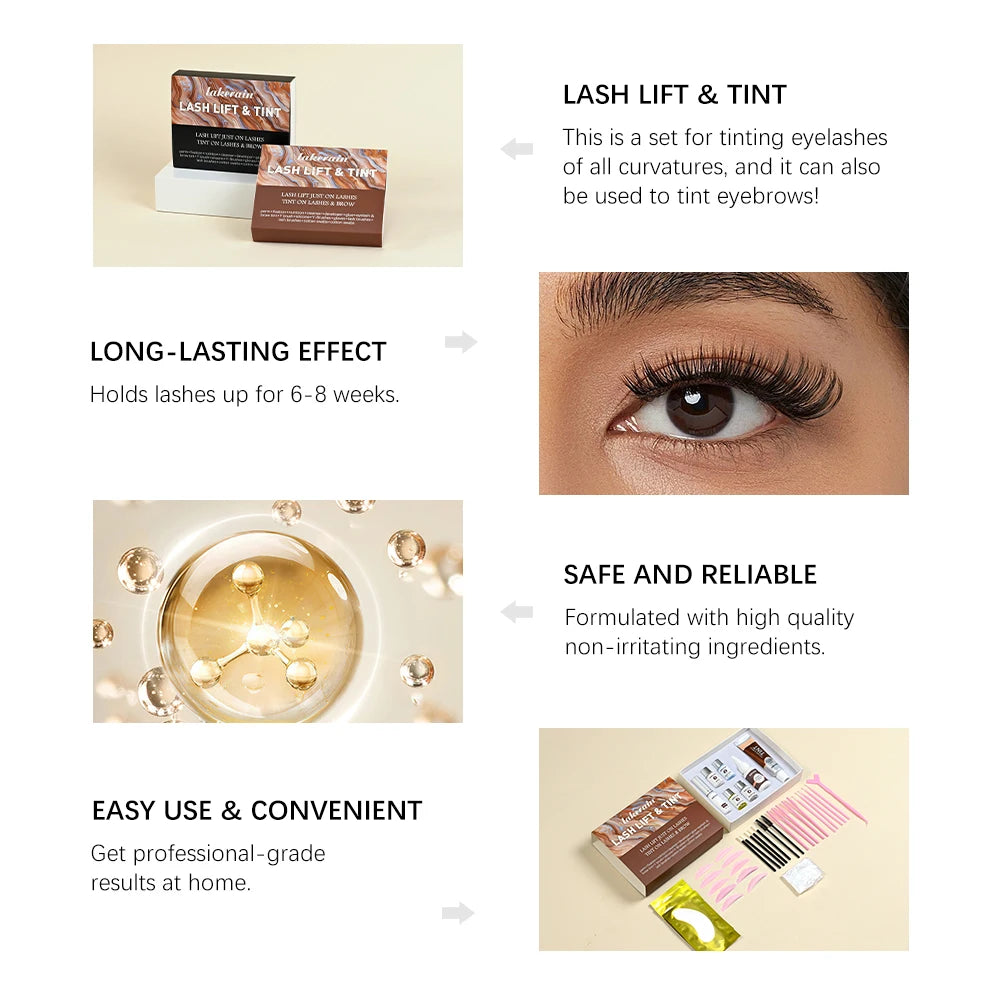 Professional Eyelash and Eyebrow Lifting and Tinting Kit