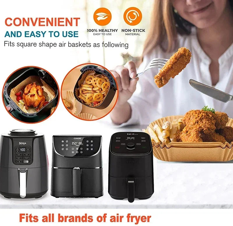 Disposable Non-Stick Air Fryer Parchment Paper Liners