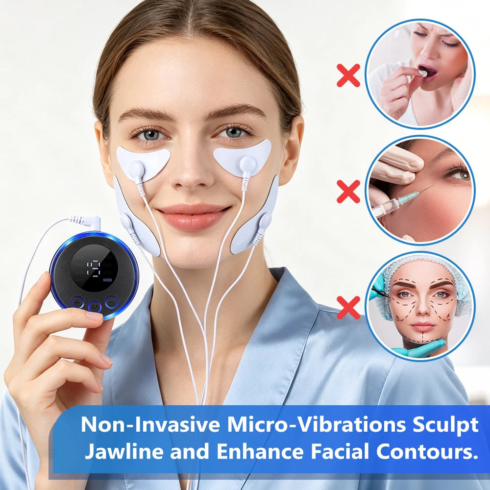 Electric EMS Facial Lifting and Eye Massage Stimulator - 8