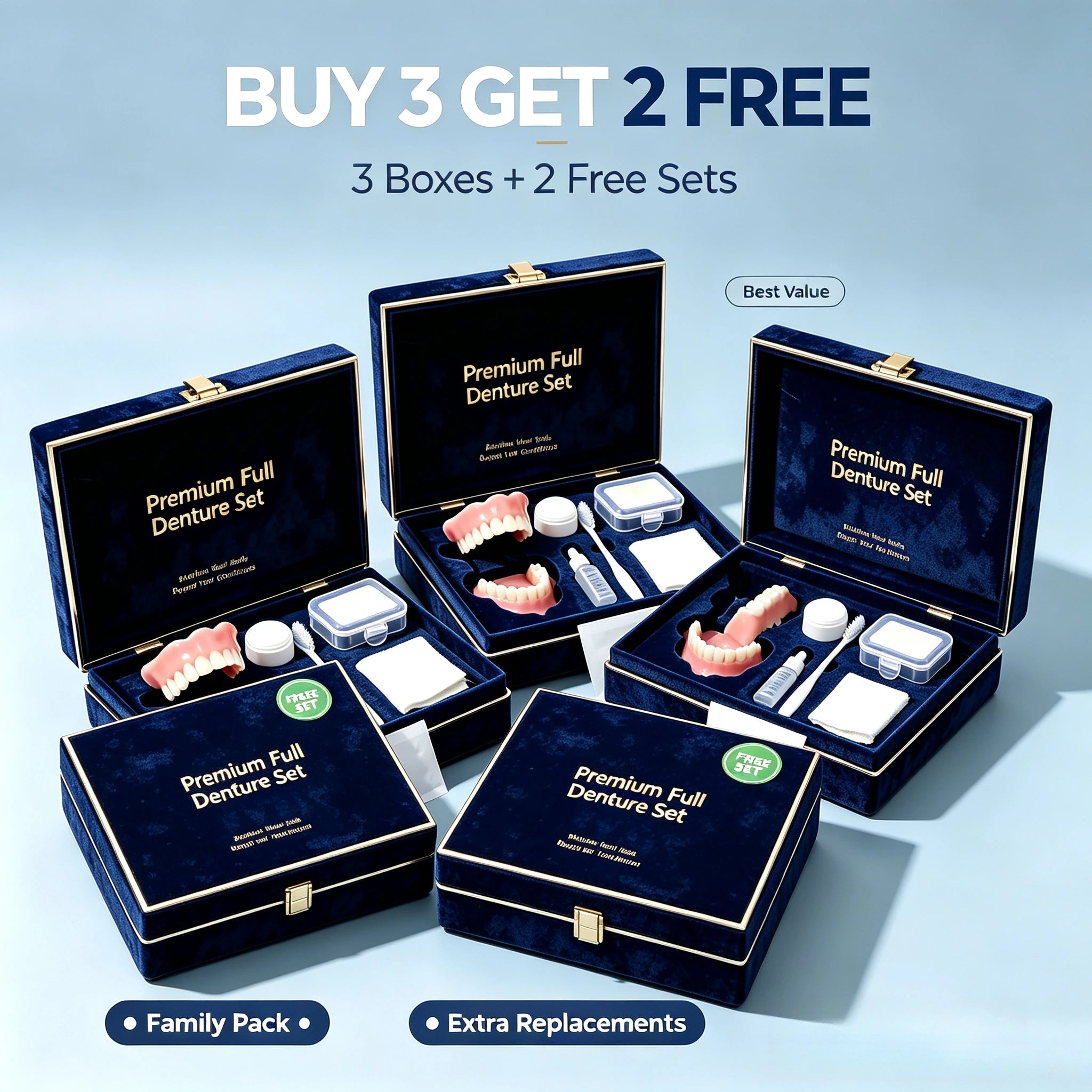 Comfort Silicone Smile Set for Upper and Lower Teeth - 15