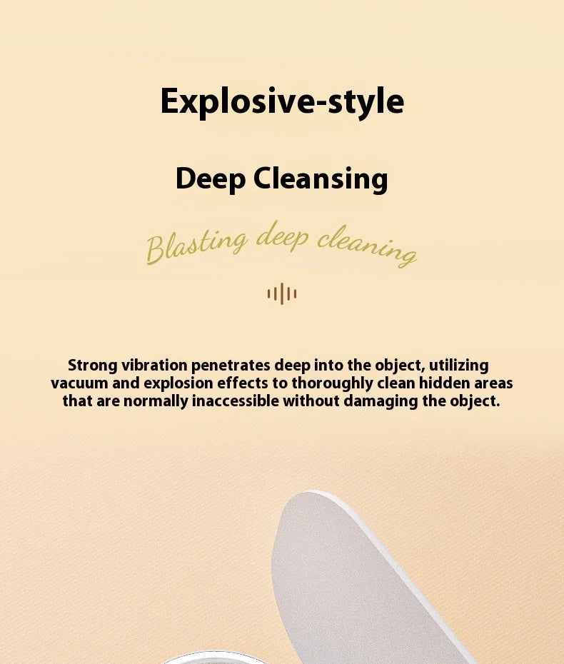 Portable Ultrasonic Jewelry and Glasses Cleaner