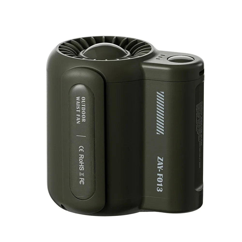 Portable Rechargeable Waist Clip Cooling Fan for Travel and Sports - 32