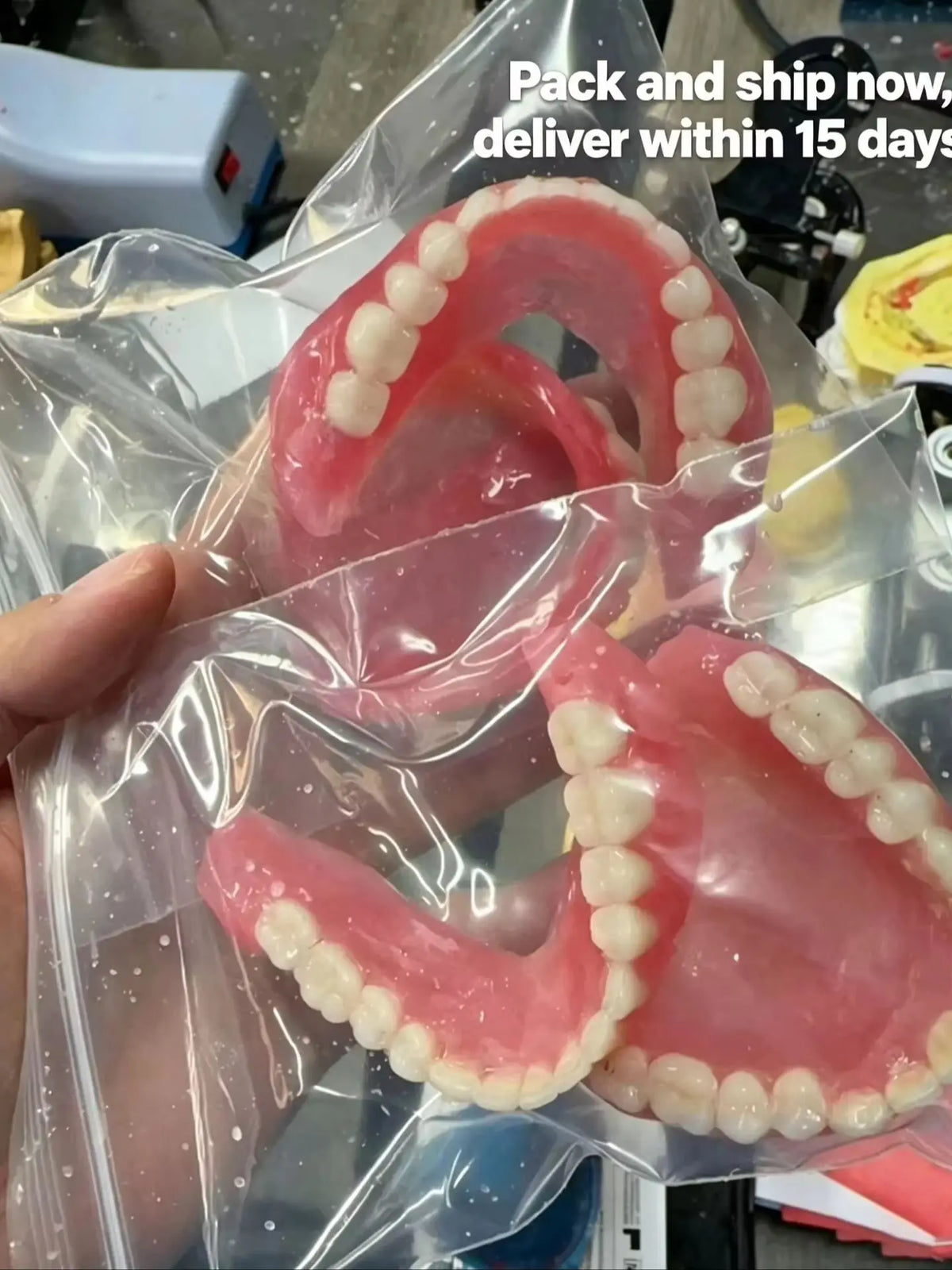 Moldable Temporary Denture Set for Instant Smile