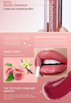 Moisturizing Liquid Glitter Lip Gloss for Plump Lips