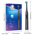 Rechargeable Electric Toothbrush with 5 Modes and 4 Brush Heads