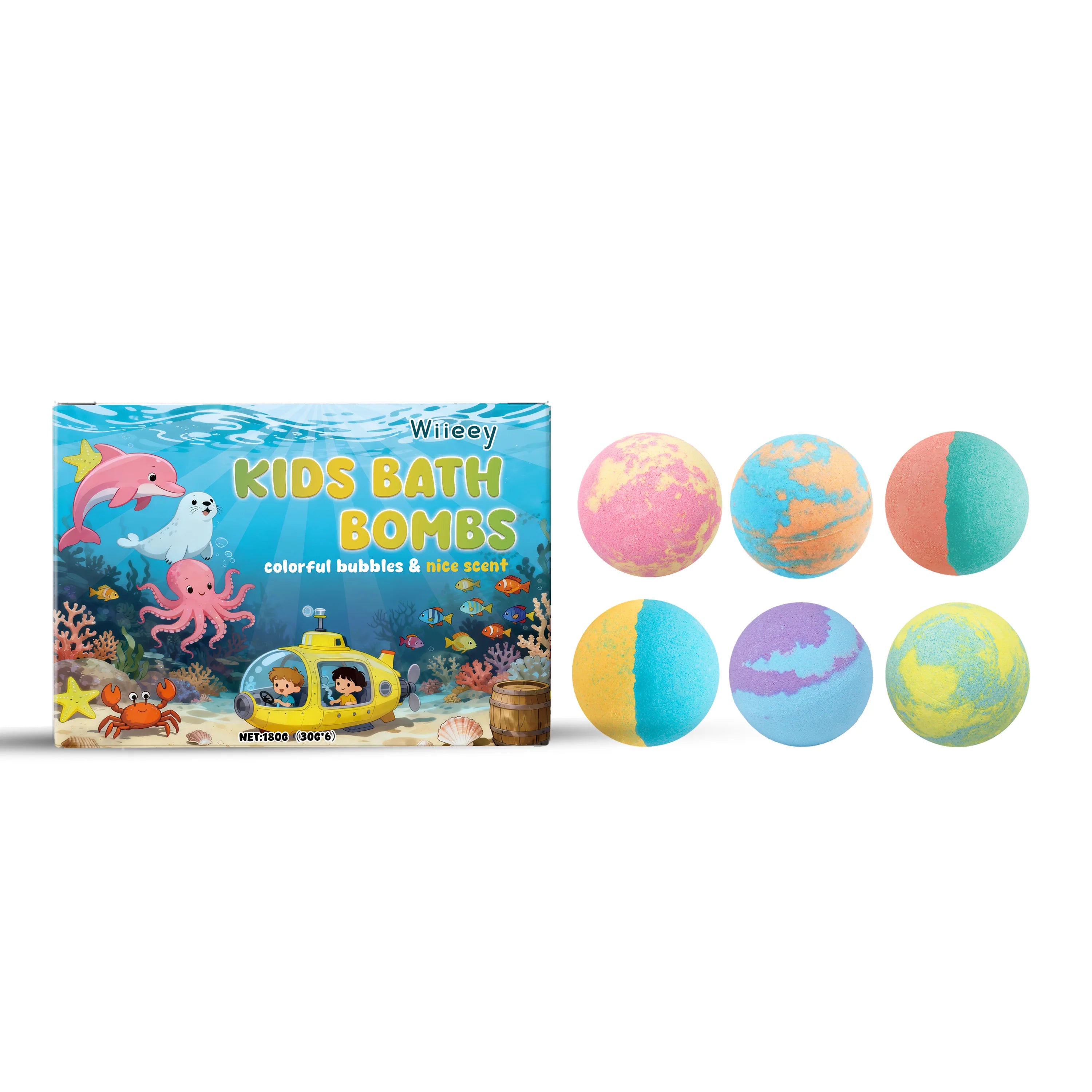 Kids Moisturizing Fizzy Bath Bomb Gift Set - 14