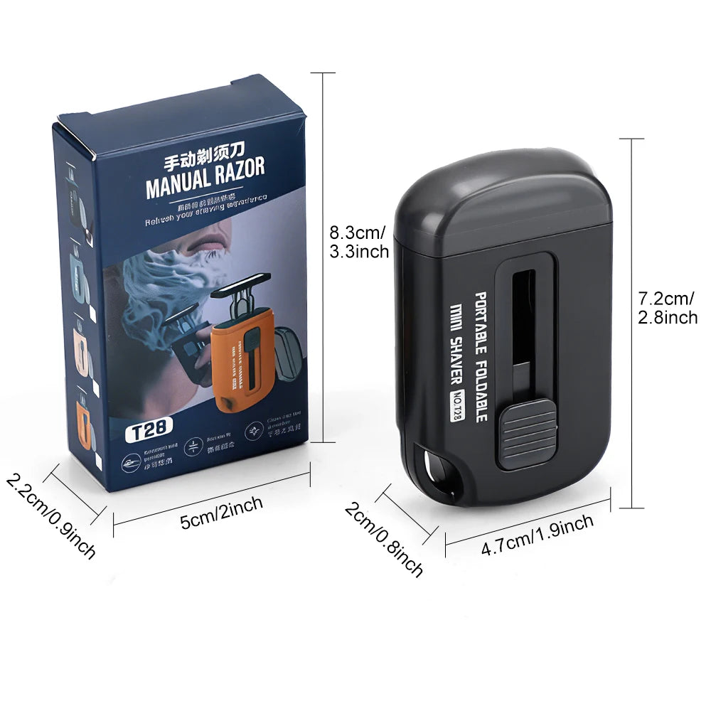 Portable Retractable Manual Razor for Men