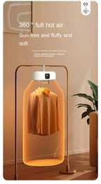 Portable Electric Clothes Dryer with Remote Control