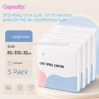 Pump-Free Vacuum Compression Storage Bags for Bedding and Clothes