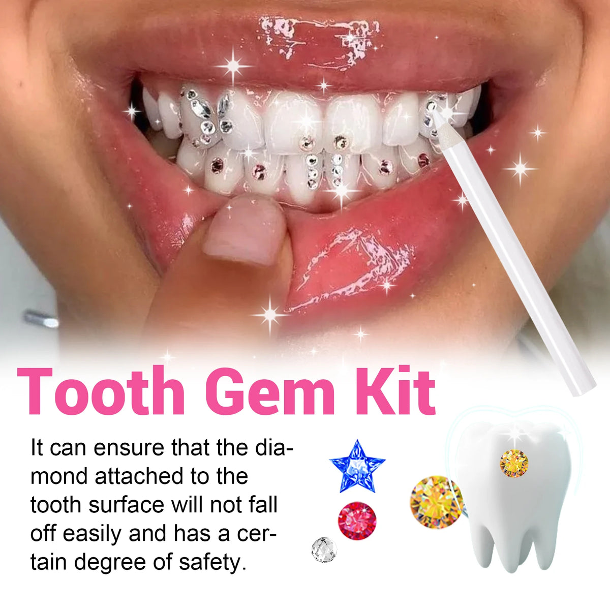 Professional DIY Tooth Gem Jewelry Decoration Kit
