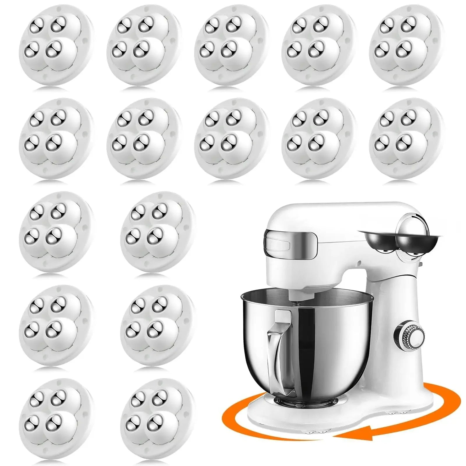 Self-Adhesive 360° Swivel Casters for Furniture and Appliances - 15