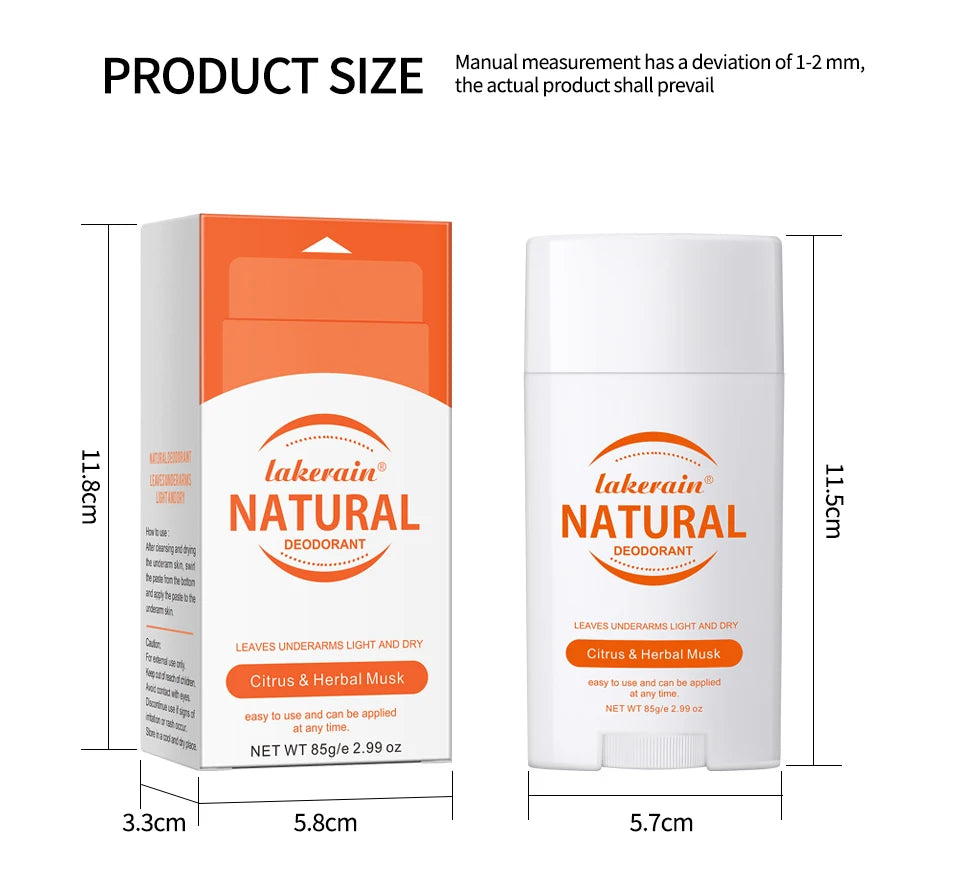 Natural Long-Lasting Solid Deodorant Stick for Freshness - 17