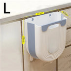 Wall Mounted Folding Trash Can for Kitchen and Bathroom