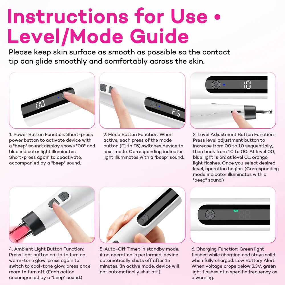 Handheld Electric Precision Massager for Face and Body