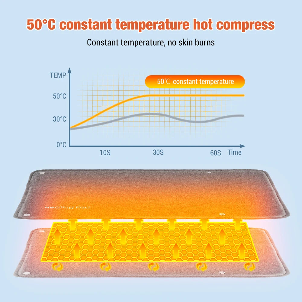 USB Graphene Heated Hand Warmer and Desk Pad - 4