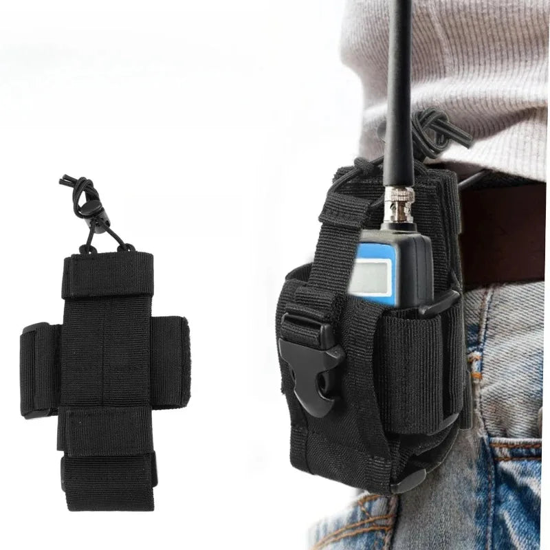Universal Nylon Radio Holder Pouch for Outdoor Activities
