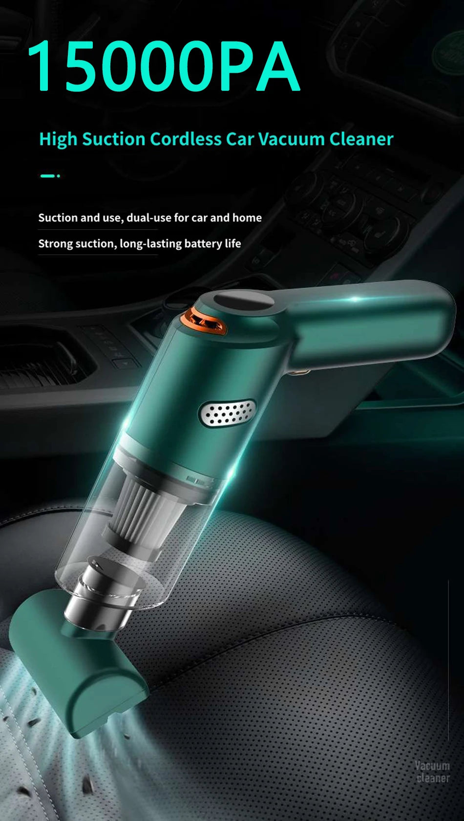 Portable Wireless Handheld Vacuum for Car and Home - 7