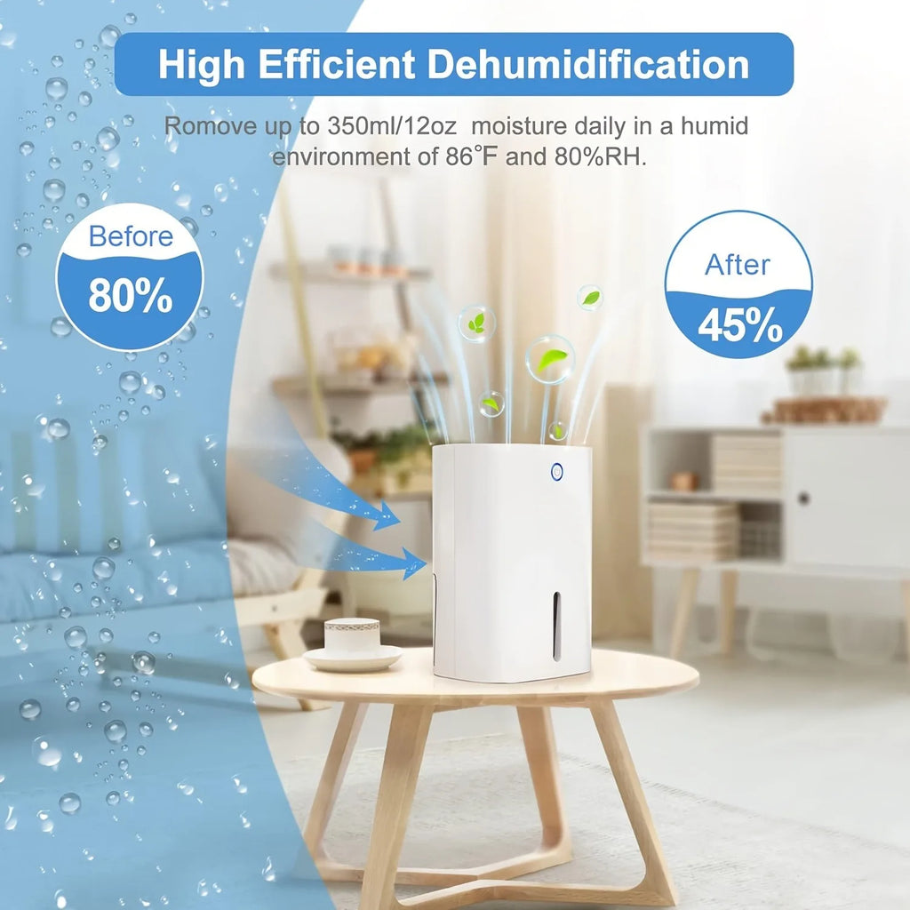 Compact Portable Dehumidifier for Home and Office