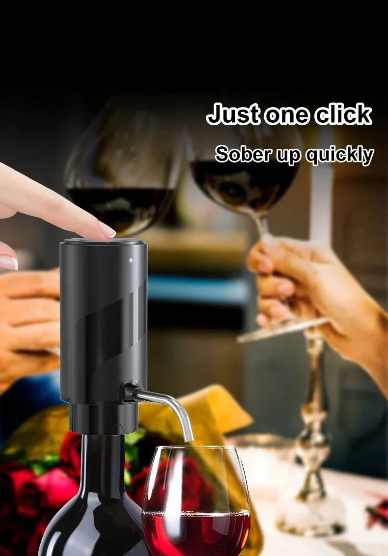 One-Touch Electric Wine Aerator and Dispenser - 8