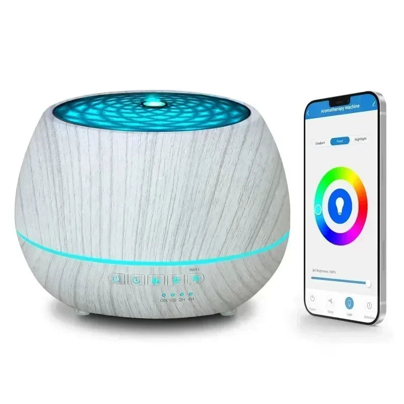 Smart WiFi Ultrasonic Aromatherapy Humidifier with LED Light