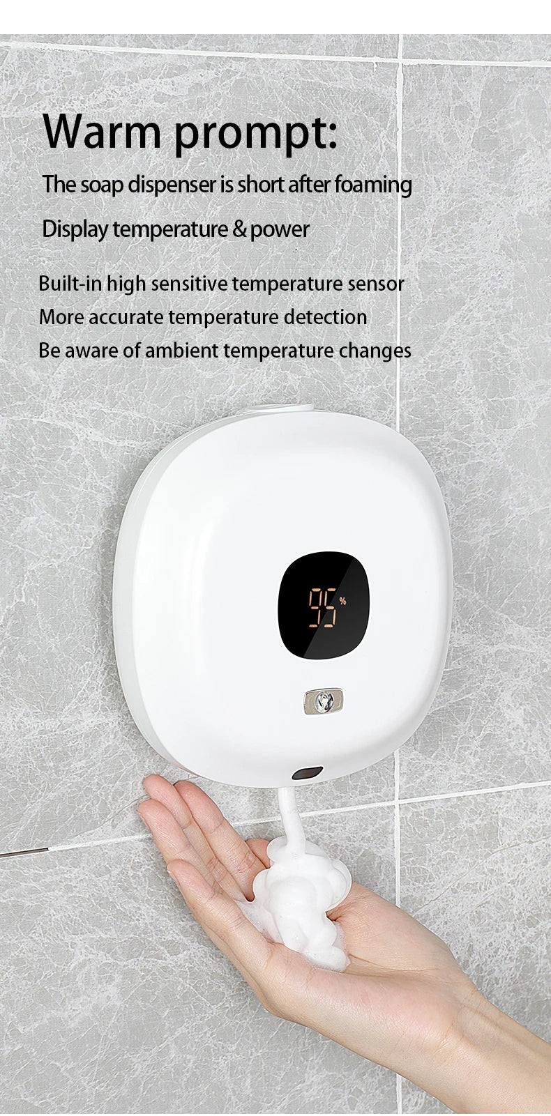 Automatic Wall-Mounted Foam Soap Dispenser - 11