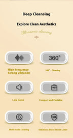 Portable Ultrasonic Jewelry and Glasses Cleaner