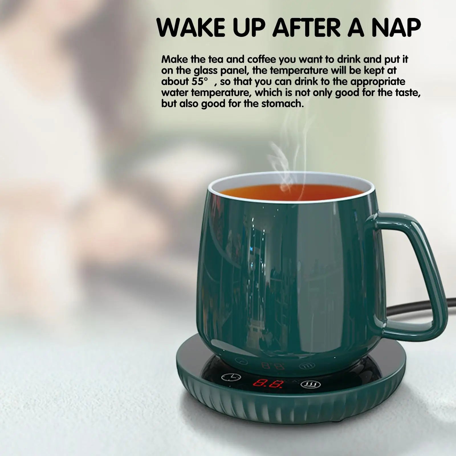 Electric Mug Cup Warmer with Adjustable Temperature - 10