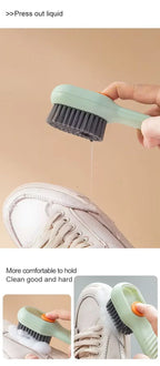 Multifunctional Liquid Dispensing Cleaning Brush