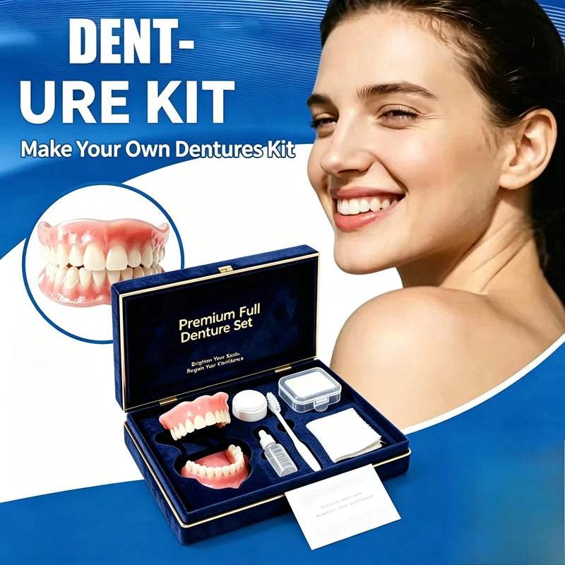 Instant Realistic Cosmetic Denture Set for Upper and Lower Teeth