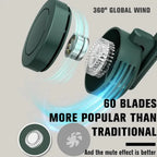 Portable Waist Clip Cooling Fan for Outdoor Activities