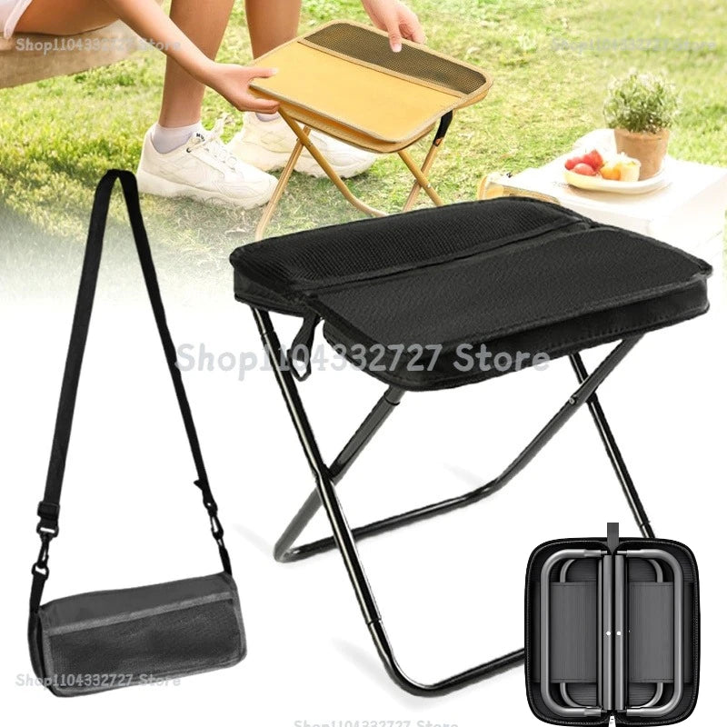 Portable Folding Stool for Camping, Hiking and Outdoor Travel