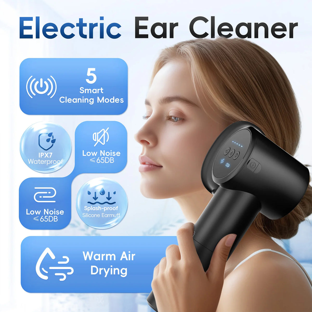 Electric Ear Wax Removal Irrigation and Drying Kit